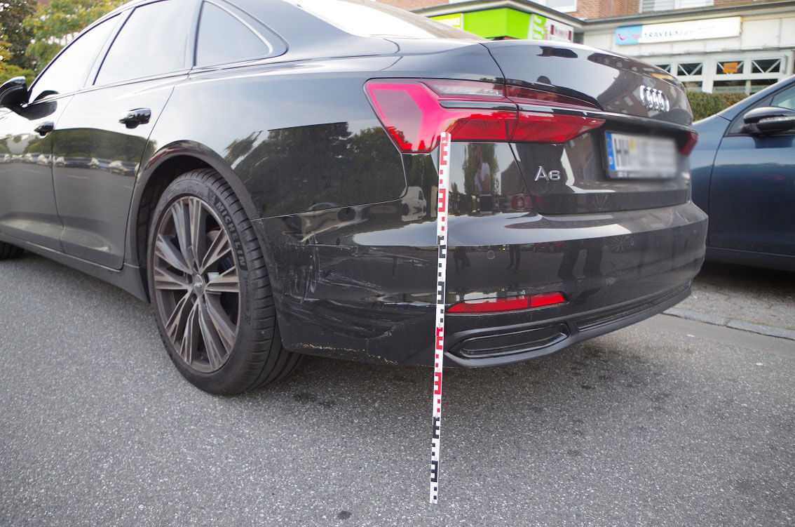 Schadensbegutachtung vom Audi A6 in Hamburg